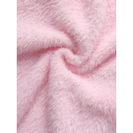 Women's Thick & Soft Sweater with Bow Buttons - Winter Warm Round Neck Long Sleeve Cozy Sweater, Beige & White Cable- Design, All-Season Casual Elegant Pullover for Fall and Winter Layering, Hand Wash or Dry Clean, Solid Color with Bow Detail, Medium Stretch, Relaxed Fit, Fleece Lining for Extra Warmth, Chic and Comfortable for Casual Attire, Cozy Sweaters For Women, Casual Long Sleeve Sweater, Oversized Knit Sweater, Colourfull Loose Sweater For Women,