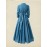 Elegant French-Inspired Vintage-Inspired V-Neck Long Sleeve Maxi Dress with Button Detail - Light Blue, Flowing A-Line Silhouette, Perfect for Summer, Adult Women'S Fashion, Casual Elegance|Vintageinspired Dress|Button Detail Dress, Wedding Guest Dresse Women Plu Size, Wedding Guest Outfit Women Plu Size, Wedding Guest Dresse Women Size, Plu Size Wedding Guest Dresse, Plu Size Women Dresse, Dress Women Offer, Vintage Dress For Women, Casual And Elegant Dress For Women, Summer Dress