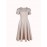 Crew Neck Big Swing With Pocket Essential Dress, Elegant Puff Sleeve Dress For Spring & Summer, Women's Clothing