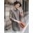 Plus Size, Fall Turn- Collar Loose Fit Versatile Striped Casual Comfortable Commuter Top Plus Size Women's Clothing, Everyday Top, Casual Wear, Striped Blouse, Relaxed Fit Shirt, Durable Construction, Breathable Material, Women's Blouse, Stylish Tee, Office Casual, Working Women