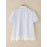 [ZANZEA Plus Size Blouse] Plus Size - ZANZEA Women's Plus Size Lightweight Elegant Blouse - Korean Style Striped & Lace Patchwork Stand Collar Puff Short Sleeve Single-Breasted Shirt, Breathable Summer Top for Office & Casual Outings, Versatile Clothing, Stylish Women