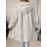 Plus Size - Elegant Plus Size Faux Fur Coat for Women - Long Sleeve, Button-Up, Hooded, Solid Black, Medium Stretch, Spring/Fall Outerwear, Stylish Layering Piece, Spring Outerwear | Buttonup Coat | Medium Stretch Fabric