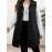 Women'S Casual Quilted Mid-Length Vest with Front Pockets - Soft Polyester, Button-Up, Loose Fit for Casual Attire, Versatile Layering Piece | Buttonfront Vest | Functional Pocket