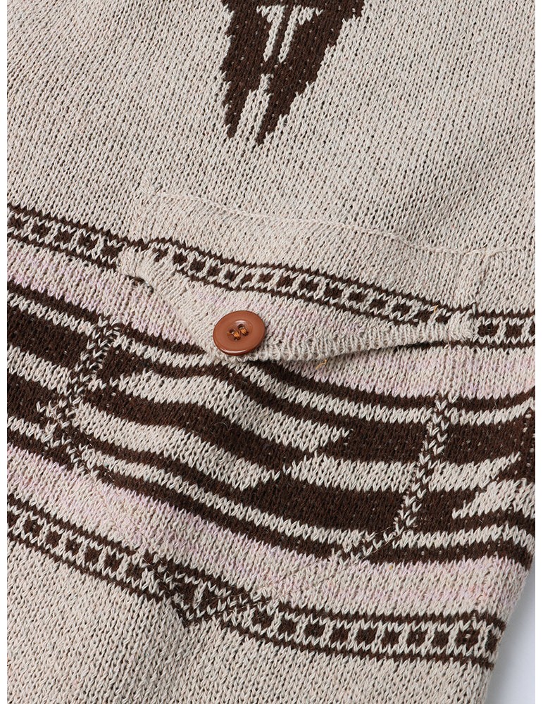 Cardigans - Mens Vintage Pattern Single-Breasted Warm Knitted Sweater Cardigans