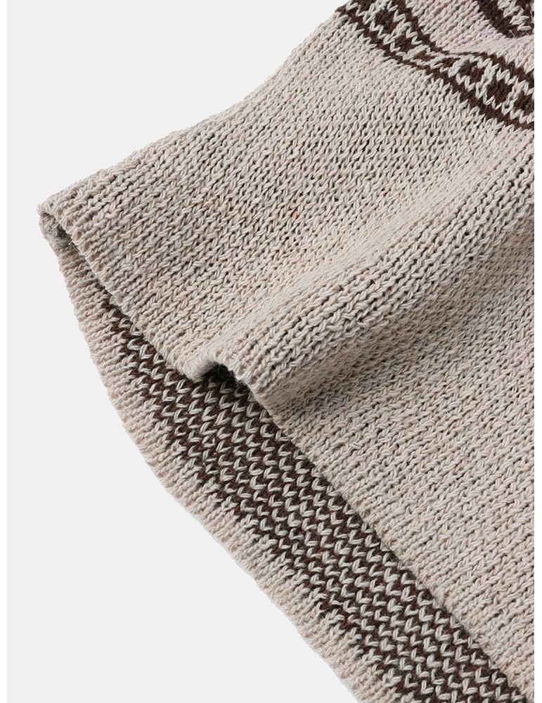 Cardigans - Mens Vintage Pattern Single-Breasted Warm Knitted Sweater Cardigans