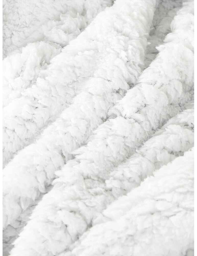 Robes - Mens Flannel Warm Soft Solid Color Zipper Kangaroo Pocket Blanket Hoodie Oversized Home Robes